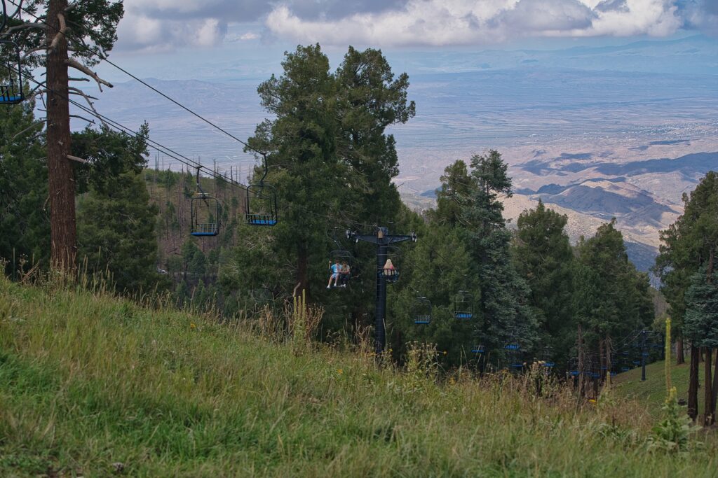 Things to do on Mount Lemmon include the scenic chairlift ride