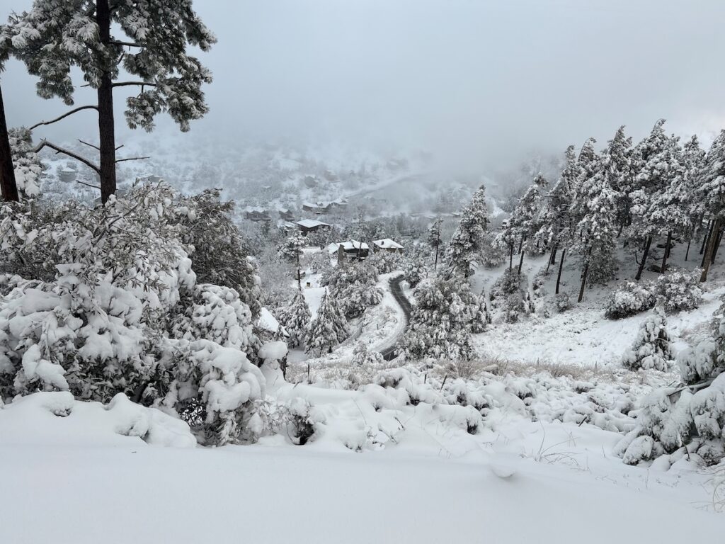 Mount Lemmon snow in Arizona
