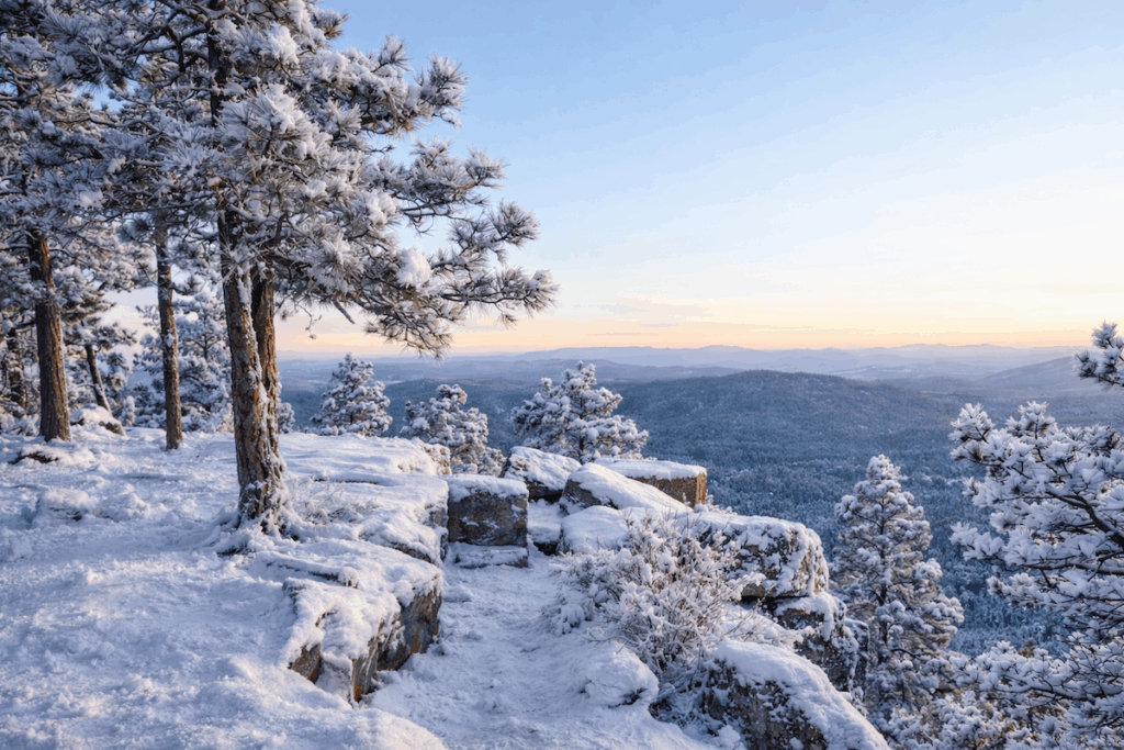 Payson & the Mogollon Rim with Arizona snow