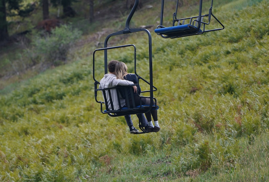 Romance on the sky ride on Mt. Lemmon
