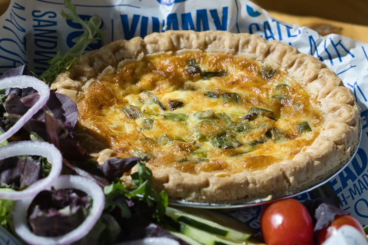 Quiche at Beyond Bread Mt. Lemmon