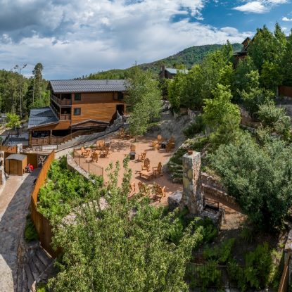 Mount Lemmon Lodge aerial photo