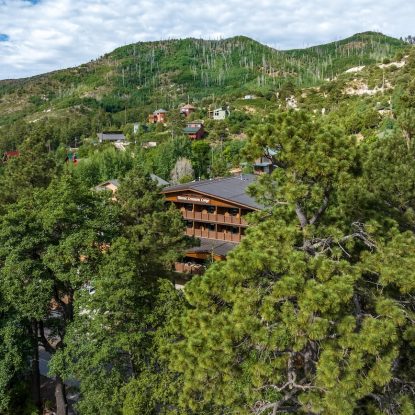 Exterior Lodge_Front_Aerial View_08