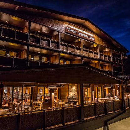 Exterior Lodge_Front_Night_Aerial View_01