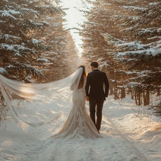 Winter wedding on Mount Lemmon